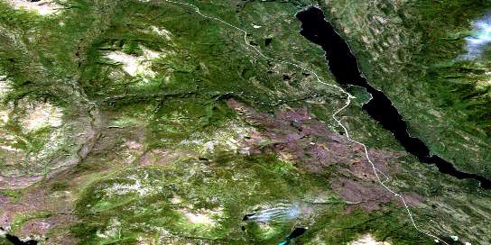Air photo: Money Creek Satellite Image map 105H05 at 1:50,000 Scale