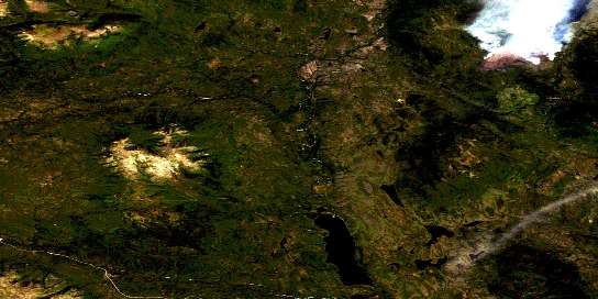Air photo: Leckie Lake Satellite Image map 105H12 at 1:50,000 Scale