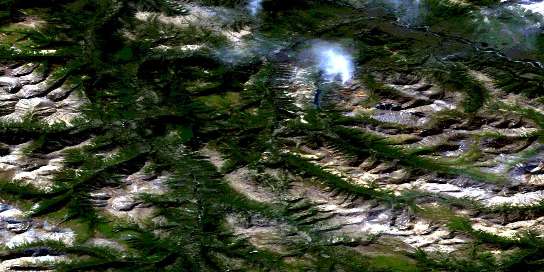 Air photo: Dozer Lake Satellite Image map 105I07 at 1:50,000 Scale
