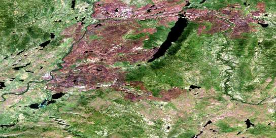 Air photo: Jackfish Lake Satellite Image map 105J06 at 1:50,000 Scale