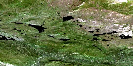 Air photo: Tenas Creek Satellite Image map 105K01 at 1:50,000 Scale