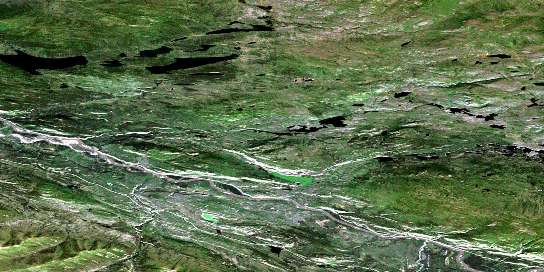 Air photo: Swim Lakes Satellite Image map 105K02 at 1:50,000 Scale