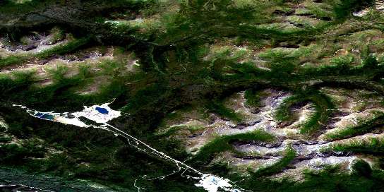 Air photo: Mount Mye Satellite Image map 105K06 at 1:50,000 Scale