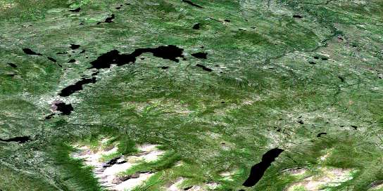 Laforce Lake Satellite Map 105K09 at 1:50,000 scale - National Topographic System of Canada (NTS) - Orthophoto