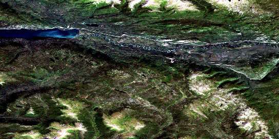 Air photo: Truitt Creek Satellite Image map 105L01 at 1:50,000 Scale
