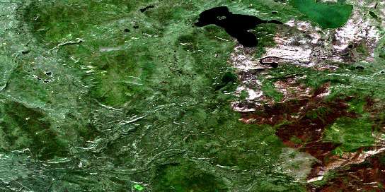 Air photo: Tadru Lake Satellite Image map 105L05 at 1:50,000 Scale