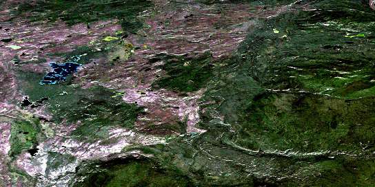Air photo: Ragged Lake Satellite Image map 105L11 at 1:50,000 Scale