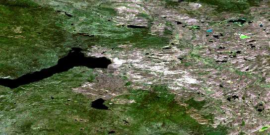 Air photo: Tatlmain Lake Satellite Image map 105L12 at 1:50,000 Scale
