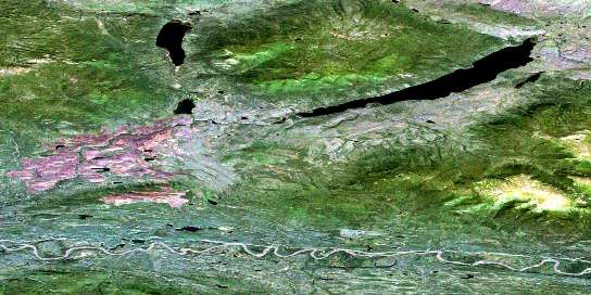 Air photo: Moose Lake Satellite Image map 105M01 at 1:50,000 Scale