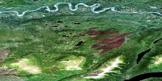 Air photo: Highland Lake Satellite Image map 105M07 at 1:50,000 Scale