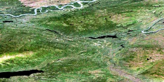 Air photo: Canoe Creek Satellite Image map 105M08 at 1:50,000 Scale