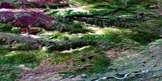 Air photo: Edwards Lake Satellite Image map 105M09 at 1:50,000 Scale