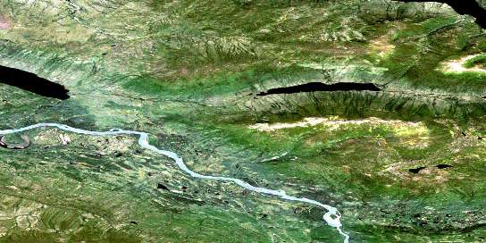 Air photo: Williamson Lake Satellite Image map 105M11 at 1:50,000 Scale