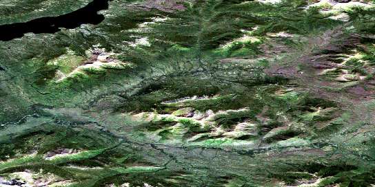 Air photo: Husky Dog Creek Satellite Image map 105N01 at 1:50,000 Scale