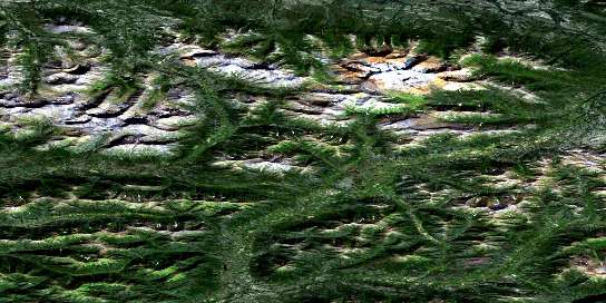 No Title Satellite Map 105O03 at 1:50,000 scale - National Topographic System of Canada (NTS) - Orthophoto