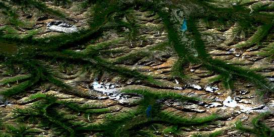 Air photo: Arrowhead Lake Satellite Image map 105O11 at 1:50,000 Scale