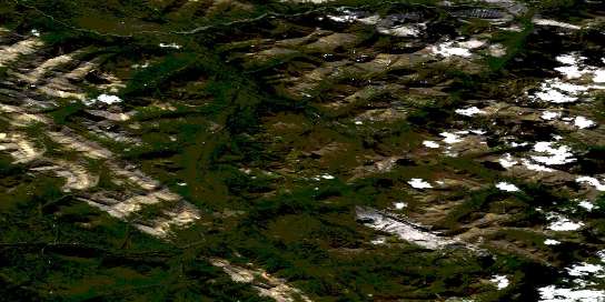 Air photo: Hailstone Creek Satellite Image map 105O16 at 1:50,000 Scale