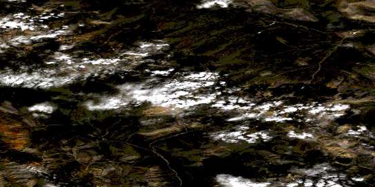 Air photo: Cache Mountain Satellite Image map 106A08 at 1:50,000 Scale