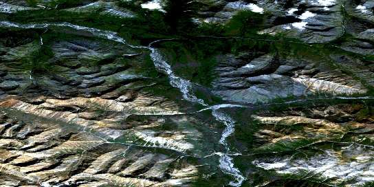 Air photo: Fairchild Lake Satellite Image map 106C13 at 1:50,000 Scale