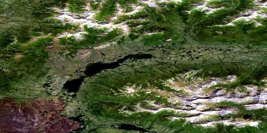 Air photo: Mcquesten Lake Satellite Image map 106D03 at 1:50,000 Scale