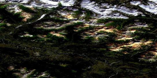 Air photo: Williams Creek Satellite Image map 106D07 at 1:50,000 Scale
