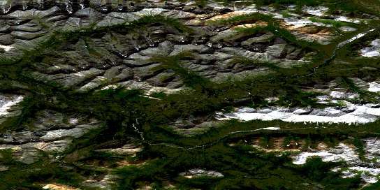 Air photo: Elliott Creek Satellite Image map 106D12 at 1:50,000 Scale