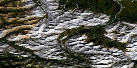Air photo: Louis Creek Satellite Image map 106D14 at 1:50,000 Scale