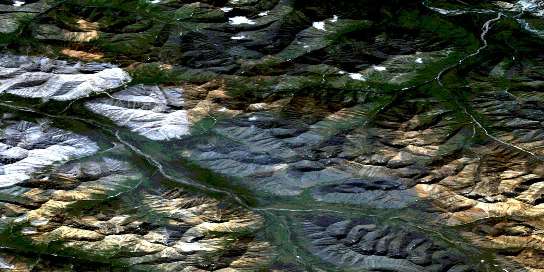 Air photo: Slats Creek Satellite Image map 106D16 at 1:50,000 Scale