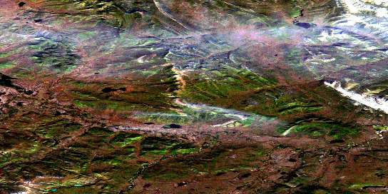 Air photo: Bear Lake Satellite Image map 106E12 at 1:50,000 Scale