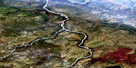 Air photo: Beeline Creek Satellite Image map 106G09 at 1:50,000 Scale