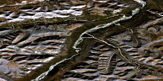 Air photo: Brunson Creek Satellite Image map 106H02 at 1:50,000 Scale