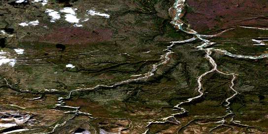 No Title Satellite Map 106H06 at 1:50,000 scale - National Topographic System of Canada (NTS) - Orthophoto
