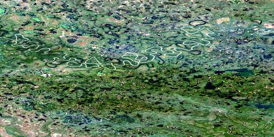 Air photo: Tukweye Lake Satellite Image map 106I04 at 1:50,000 Scale