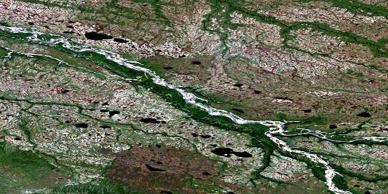 No Title Satellite Map 106K01 at 1:50,000 scale - National Topographic System of Canada (NTS) - Orthophoto
