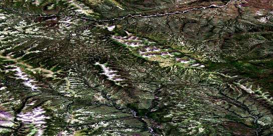 No Title Satellite Map 106L03 at 1:50,000 scale - National Topographic System of Canada (NTS) - Orthophoto