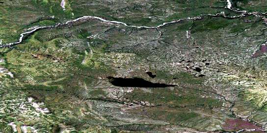 Lusk Lake Satellite Map 106L06 at 1:50,000 scale - National Topographic System of Canada (NTS) - Orthophoto