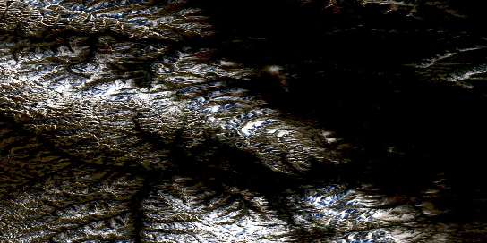 Tetlit Creek Satellite Map 106L12 at 1:50,000 scale - National Topographic System of Canada (NTS) - Orthophoto