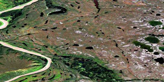 No Title Satellite Map 106M02 at 1:50,000 scale - National Topographic System of Canada (NTS) - Orthophoto