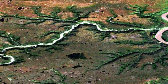 No Title Satellite Map 106M03 at 1:50,000 scale - National Topographic System of Canada (NTS) - Orthophoto