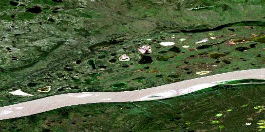 Air photo: Benoit Creek Satellite Image map 106N08 at 1:50,000 Scale