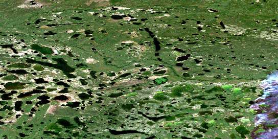 Air photo: Puzzle Lake Satellite Image map 106N11 at 1:50,000 Scale