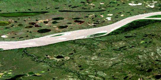 Air photo: Big Lake Satellite Image map 106O05 at 1:50,000 Scale