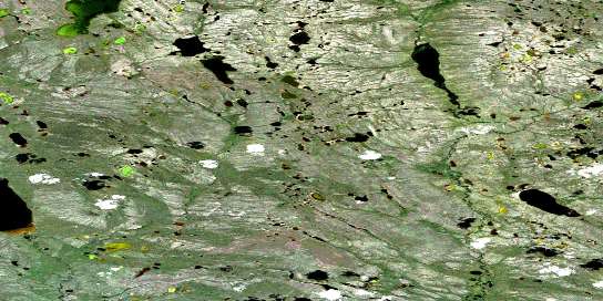 Grass Lake Satellite Map 106P01 at 1:50,000 scale - National Topographic System of Canada (NTS) - Orthophoto