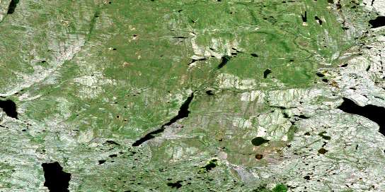 No Title Satellite Map 106P03 at 1:50,000 scale - National Topographic System of Canada (NTS) - Orthophoto