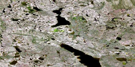 Air photo: Carcajou Lake Satellite Image map 106P07 at 1:50,000 Scale