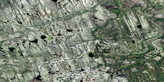 Big Grass Lake Satellite Map 106P10 at 1:50,000 scale - National Topographic System of Canada (NTS) - Orthophoto