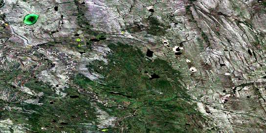 Air photo: Yatage Lakes Satellite Image map 106P11 at 1:50,000 Scale