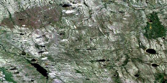 Air photo: Yatage River Satellite Image map 106P14 at 1:50,000 Scale