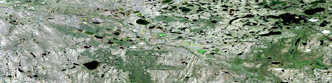No Title Satellite Map 107A01 at 1:50,000 scale - National Topographic System of Canada (NTS) - Orthophoto