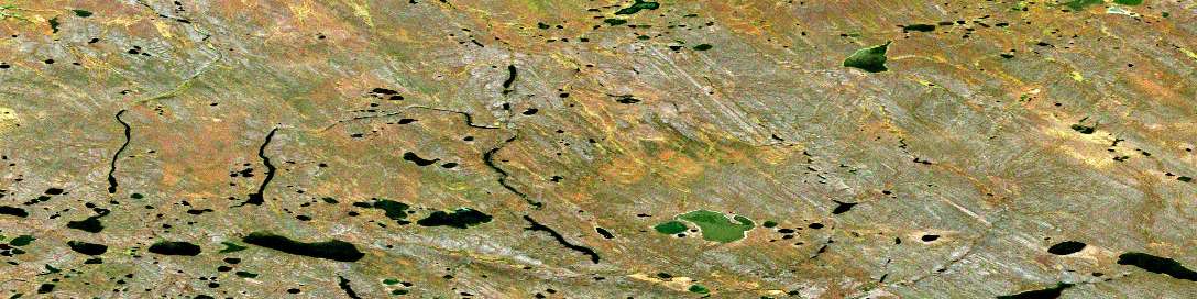 No Title Satellite Map 107A11 at 1:50,000 scale - National Topographic System of Canada (NTS) - Orthophoto